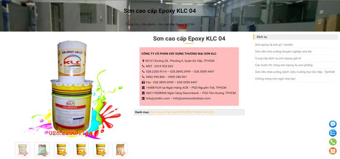 Giao diện “theme” công ty sơn tmđt giới thiệu tin tức tổng hợp chuẩn mobi loading cực nhanh 6