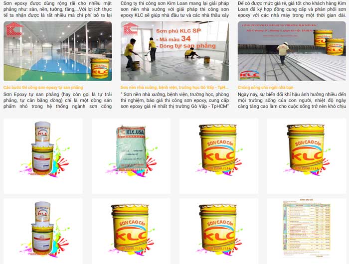 Giao diện “theme” công ty sơn tmđt giới thiệu tin tức tổng hợp chuẩn mobi loading cực nhanh 3