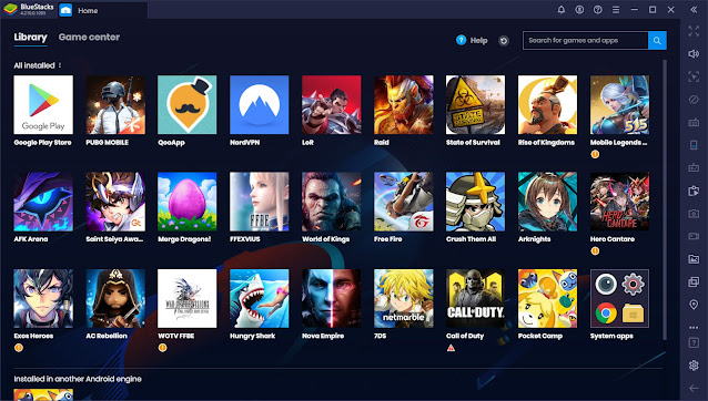 TẢI Blue Stacks Phần Mềm Giả Lập PC Chơi Game, Làm tất cả như một chiếc phone ipad cực mạnh 6 game