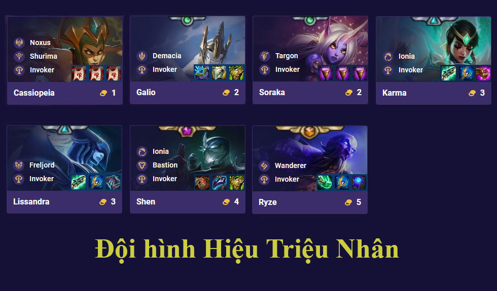 Giới thiệu về đội hình Hiệu Triệu Nhân ĐTCL mùa 9 4