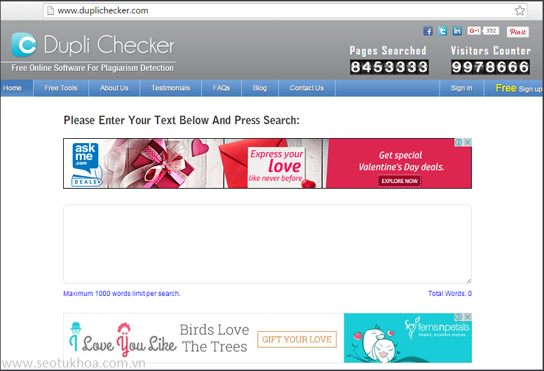 công cụ giúp kiểm tra nội dung Seo trùng lặp hiệu quả