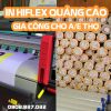 in hiflex quảng cáo giá rẻ tại bình thạnh tphcm In Kỹ Thuật Số bao gồm các in trên rất nhiều chất liệu khác nhau